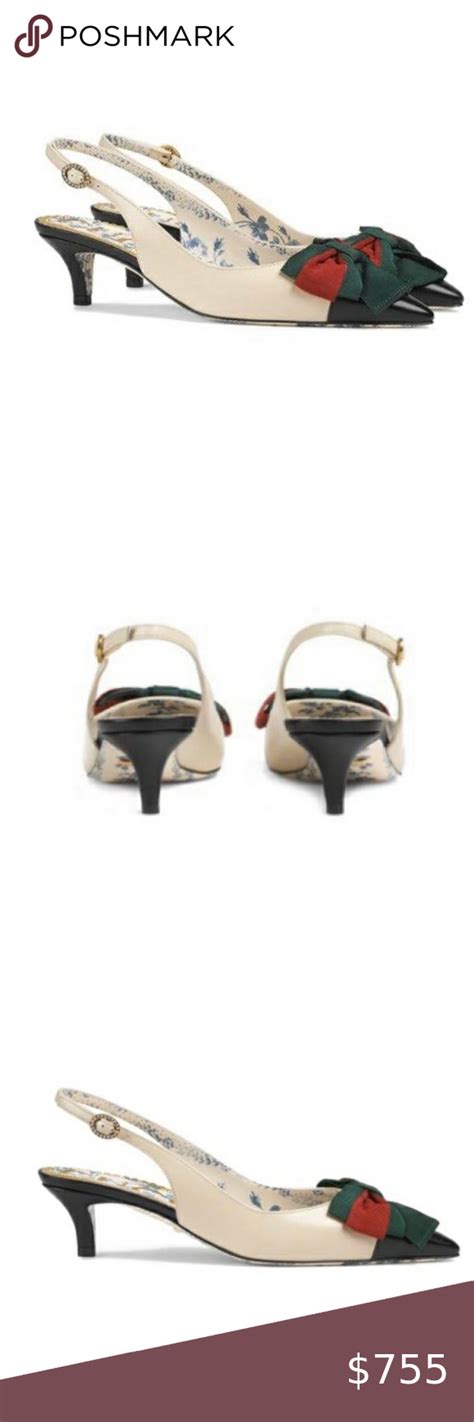 gucci kitten herls|gucci kitten heel slingback.